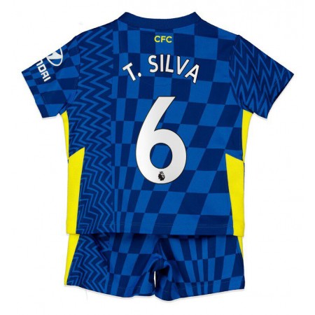 Chelsea T. Silva 6 Bambino Maglia Prima 2021/2022 Manica Corta (+ Pantaloncini)